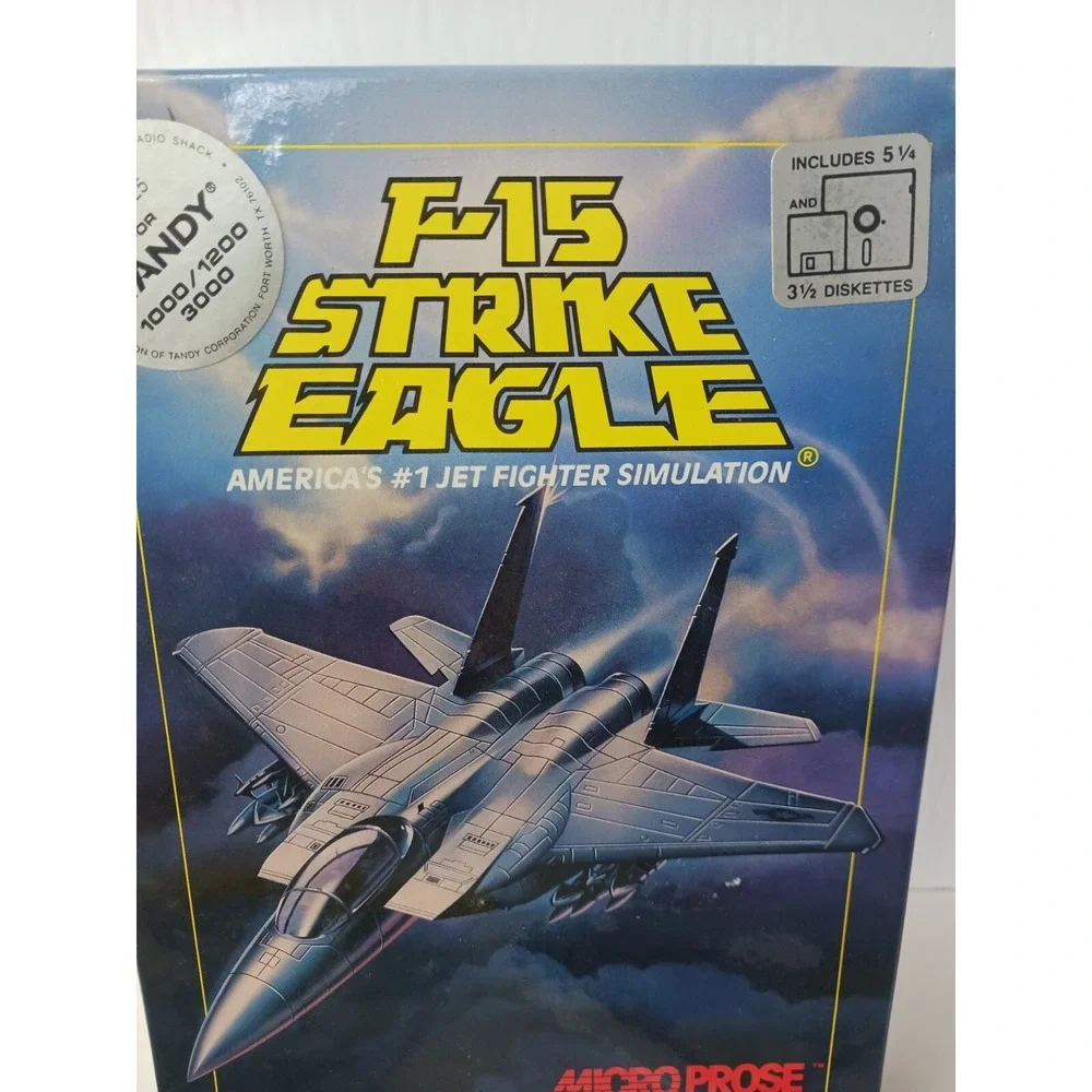 F-15 Strike Eagle Tandy 1000/1200 3000 Computer Simulation Game‎ Microprose 1985